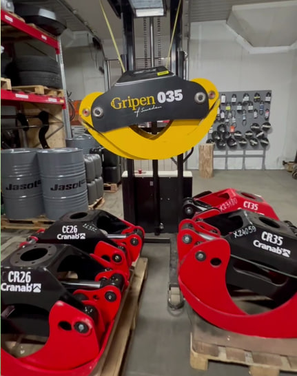 В наличии оригинальные шведские захваты Cranab моделей: CR26, CE26, CT35, CR35, Gripen 035